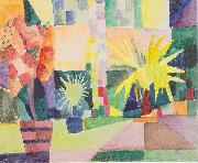 August Macke, Garten am Thunersee